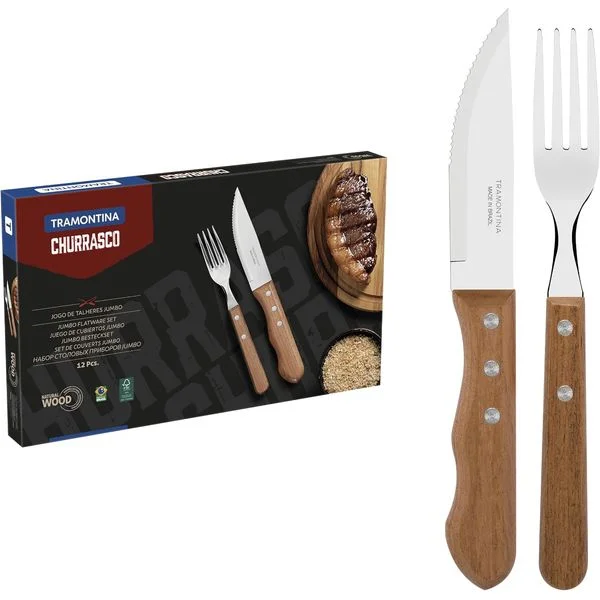 Jogo de Churrasco Inox 12 peças Dynamic