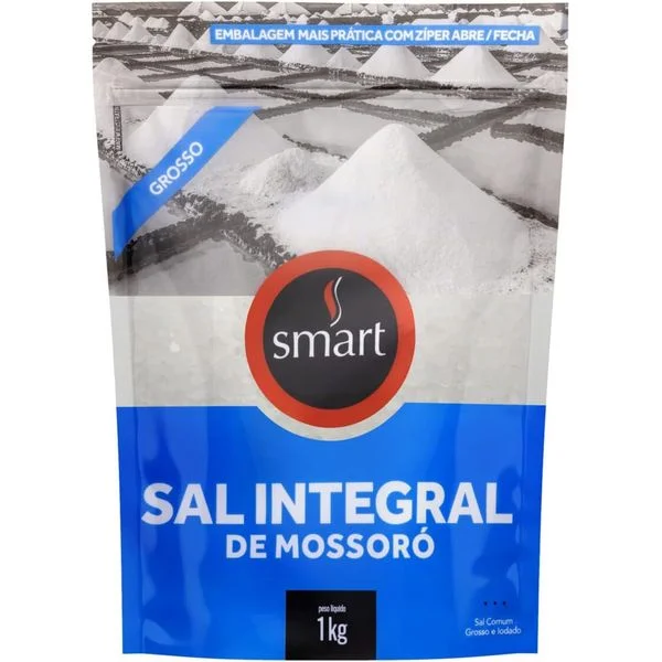 Sal Marinho de Mossoró Smart Grosso 1kg