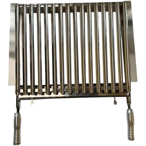 Grelha Parrilla Argentina Pantheon Inox 58x40 para Pré-Moldada