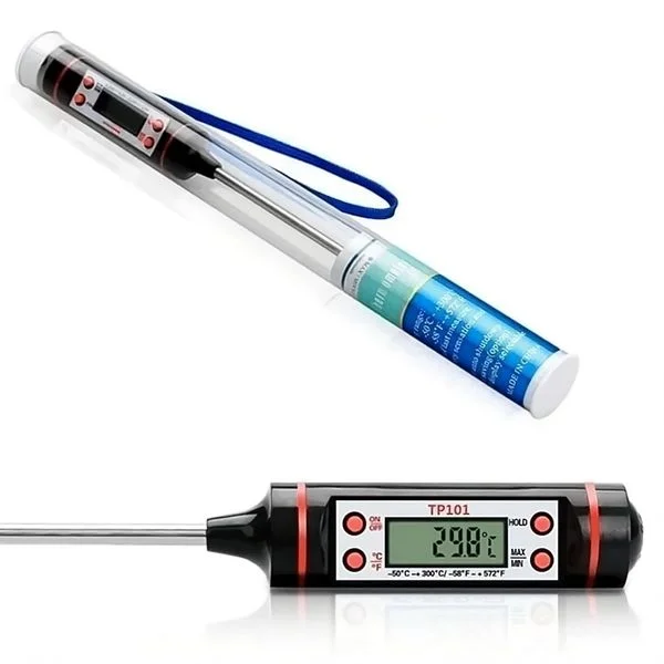 Termômetro Culinário Digital Inox à Prova D'Água