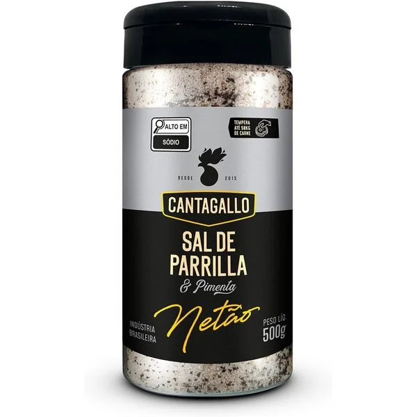 Sal de Parrilla e Pimenta Netão Cantagallo 500g
